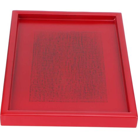 Plateau en bois rouge pour apéritifs, service de table et cérémonie du thé. Idéal pour la maison, la cuisine et les restaurants.