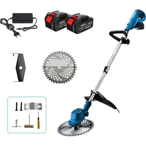 2000W 9 Pouces Tondeuse à Gazon électrique sans Brosse Tondeuse à Gazon sans Fil Taille-haie Outils d'élagage de Jardin à Main réglables (Color : with 2 Battery Set, Size : W) (1/5)