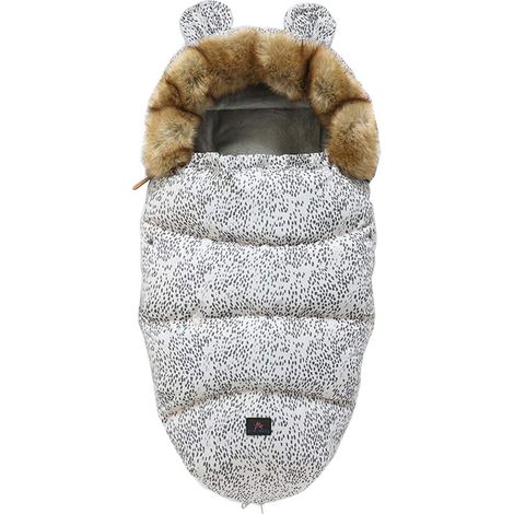 Universel hiver bébé sac de couchage couverture de pied bébé couverture d'emmaillotage pour poussette poussette siège de voiture imprimé léopard