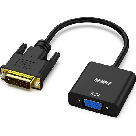 Adaptateur Actif DVI-D vers VGA, DVI-D 24 + 1 vers Adaptateur VGA mâle vers Femelle (1/5)