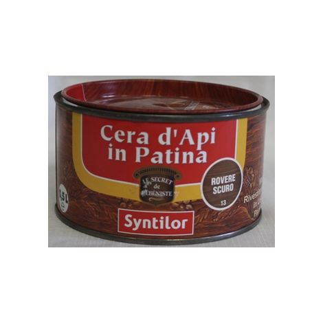 SYNTILOR - CREMA IN PATINA ALLA CERA D'API 0,5 L ROVERE SCURO