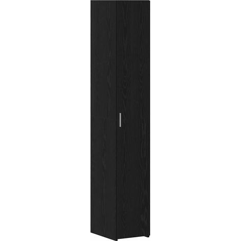 Maison Exclusive - Credenza 2 pcs Rovere Nero 30 x 42,5 x 185 cm