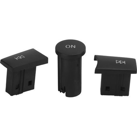 Set mit 3 Radio-Lautstärkereglern für Mercedes-Benz C-Klasse 2007-2009 (matt schwarz) (1/5)