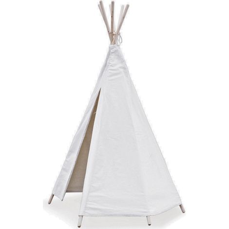 Tipi enfant en tissu et bois (1/2)