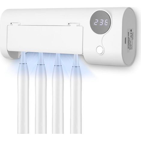 Wandmontierter Zahnbürstenhalter, UV-Zahnbürstensterilisator, elektrischer Zahnbürstenhalter, Wandmontierter Zahnbürstenständer (1/5)