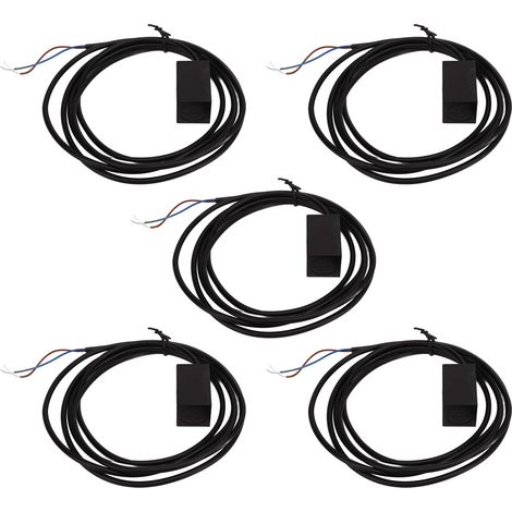 Packung mit 5 induktiven Näherungssensoren, 5 mm, IP68, normalerweise offen, 2-adrig, 110–220 V AC (1/5)