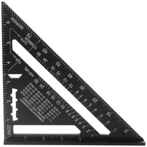 Metric system MULTI FONCTIONS 180 mm Metal Aluminium Regle Équerre Trusquin Guide Raporteur Angle 45 90 Degres/Outils de menuisier/Outil de traçage Guide de menuiserie en bois (1/3)