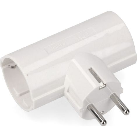 EDM-Doppelstecker mit Bakelit T/TL 16A 250V (verpackt)