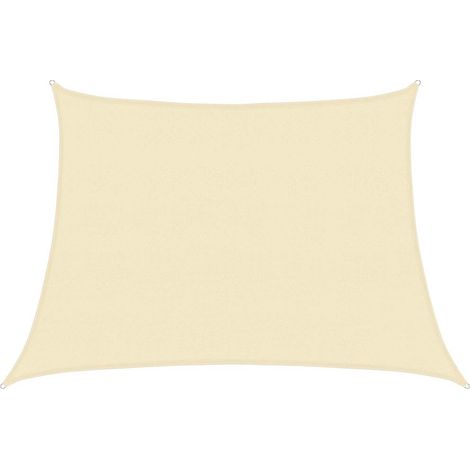 Maison Exclusive - Voile d'ombrage 160 g/m² Crème 4/5x3 m PEHD (1/5)