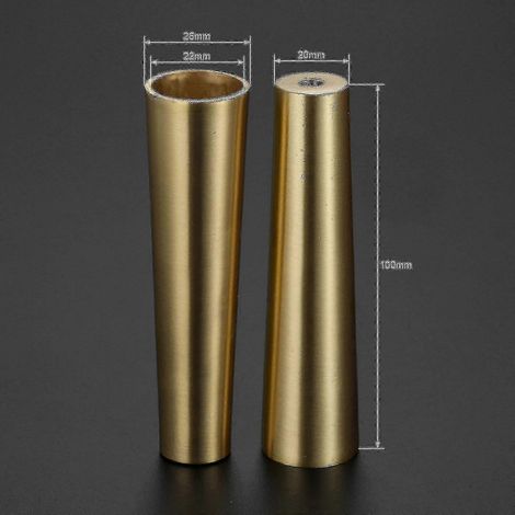 Embouts de pieds de meubles, embouts de pieds en cuivre pur, protections pour pieds de table et de chaise (2 pièces) (1/5)