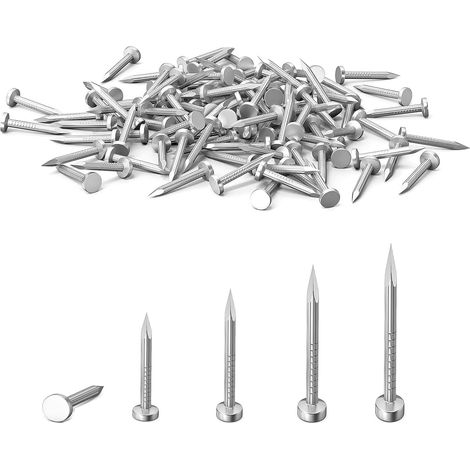 Lot de 210 petits clous, clous pour bois, broches de panneau de 16 mm
