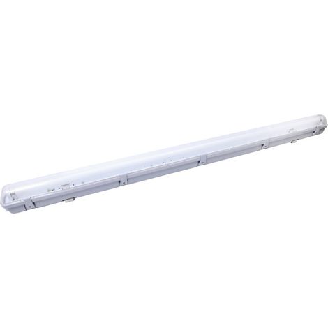 Réglette étanche Pc+Abs Ip65 24W 150 cm avec tube led plastique Pf 0,9