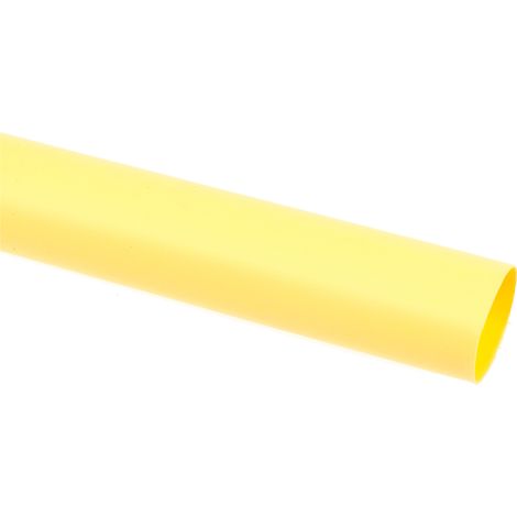 Gaine thermorétractable RS PRO, Dia. 12.7mm Jaune rétreint 2:1, 1.2m ( Prix pour Paquet de 5 )