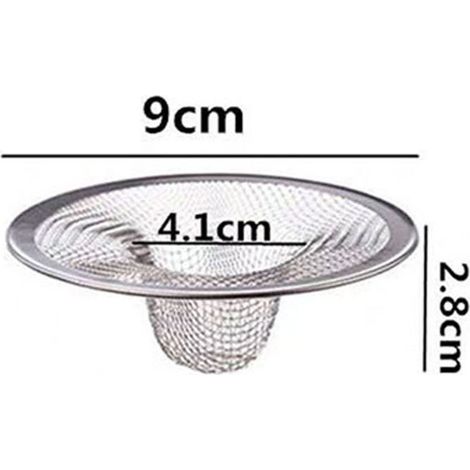 Filtre Pour Évier - Filtre En Acier Inoxydable 316 - Protection Contre Les Cheveux Et Débris - Pour Salle De Bains Et Cuisine - Lot De 6 (1/2)