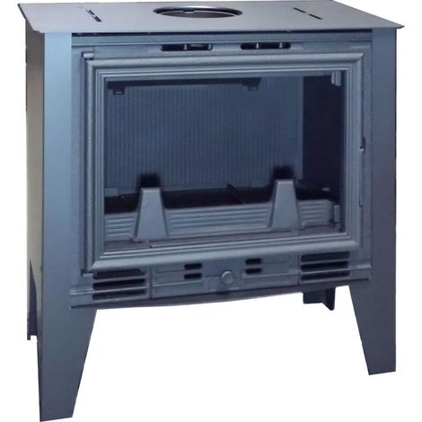 Estufa de Leña SIENA de 8 kW con Interior de Hierro Fundido, Carcasa de Acero y Salida Superior de 180 mm (1/5)