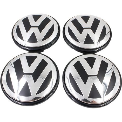 Satz mit 4 originalen Radkappen für Aluminiumfelgen, 65 mm