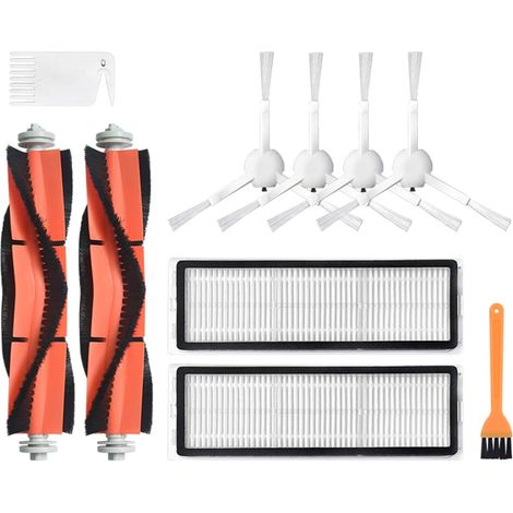 Spazzola a rullo principale di ricambio, filtro di ricambio per spazzola laterale, applicabile per Xiaomi Mijia 1C per Dreame F9 Sweeper Robot Aspirapolvere (1/2)