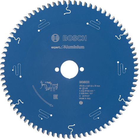 Bosch Kreissägeblatt Expert for Aluminium für Handkreissägen 235 x 30 x 2,6 mm 80 - 2608644107 (1/6)