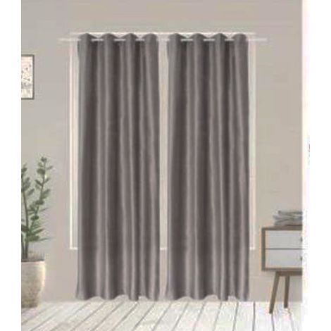 TrAdE Shop Traesio - Tenda Betta Vellutata Pannello Singolo 8 Borchie Porta Finestra Bastone 140x290 - (1/2)