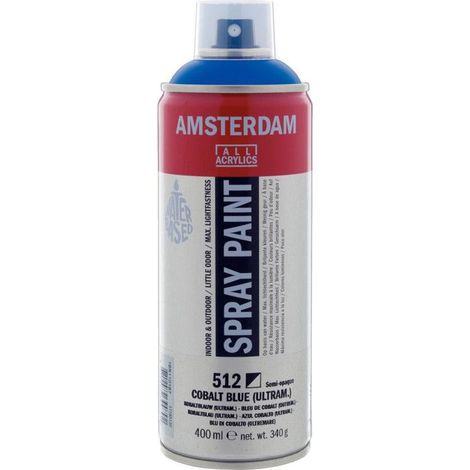 Bombe de peinture Amsterdam 400 ml bleu cobalt outremer (1/2)