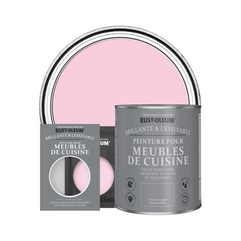 Peinture pour Meubles de Cuisine, Finition Brillante - Bonbon (1/2)