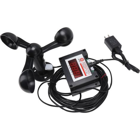 Anémomètre pour grue à tour, alarme de vitesse du vent, indicateur de vent pour ports, norme américaine 100-240V, accessoire de sécurité.
