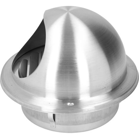 Chapeau anti-pluie mural en acier inoxydable 304, diamètre 160 mm, sortie d'air avec capuchon sphérique, capot d'évacuation, livré en boîte kraft (1/5)