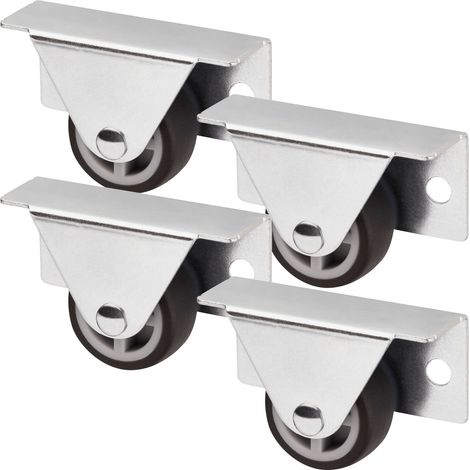4er Set SO-TECH Kastenrolle TRIER (Ø 30 mm, für Seitenmontage, dunkelgrau) (1/5)