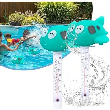 A Lot de 2 thermomètres flottants pour piscine - Pour piscines intérieures et extérieures, baignoires, aquariums, étangs (1/4)