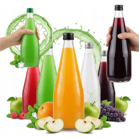 30 Flaschen KROPLA 700ml für Säfte, Liköre, Wodka, Schwarzgebrannten, Alkohol, Wein (1/5)