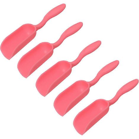 Mini cuillère à terreau de jardin, outil de jardinage portable pour la culture et le creusement de plantes en pot - Rose (1/5)
