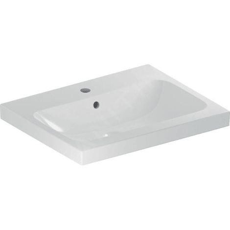 Geberit iCon Light lavabo à poser, 60 cm x 48 cm, avec trou pour (1/2)