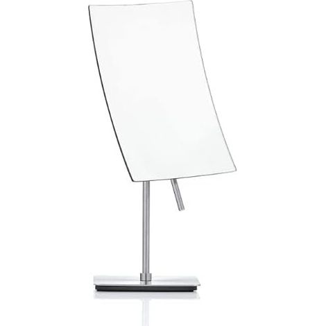 Miroir de courtoisie Acier plaqué Nickel/Verre Argent 14 x 11 x 28,5 cm (1/3)