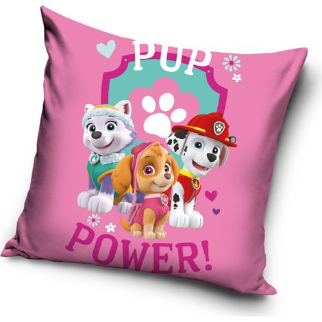 Federa in velluto 40x40 Paw Patrol Skye rosa