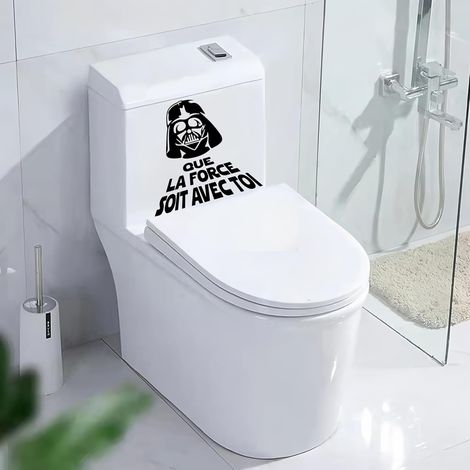 Set mit 2 Star Wars Darth Vader Aufklebern „Möge die Macht mit dir sein“, 19×20 cm, Badezimmer