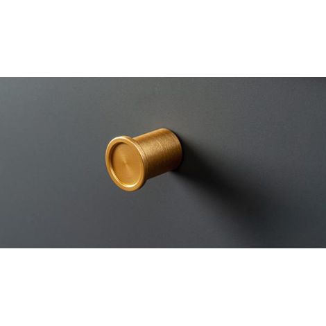 VIEFE pomo aluminio modelo round ø25 acabado efecto inox , El pomo aluminio modelo Round está fabricado en aluminio y se instala en puertas o cajones (1/5)