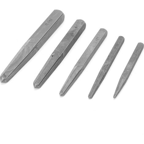 Extracteur de vis carré en 5 pièces pour boulons cassés ou endommagés. (1/5)