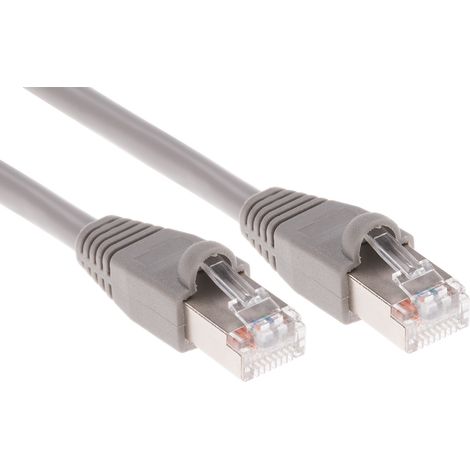 Câble Ethernet cat 5e Avec connecteur Gris / , STP, 3m ( Prix pour Paquet de 25 )