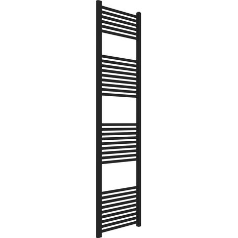 Radiatore scaldasalviette idraulico 180 x 50 cm nero opaco Ercos Opera  ASOPEM490005001800  H1800 L500 Z450 (1/3)