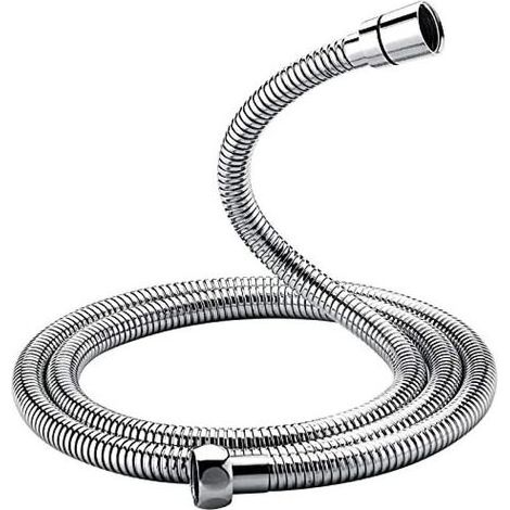 Tuyau de baignoire anti-torsion, tuyau de douche de 2,0 m, acier, argent, exclusivité Amazon (1/5)