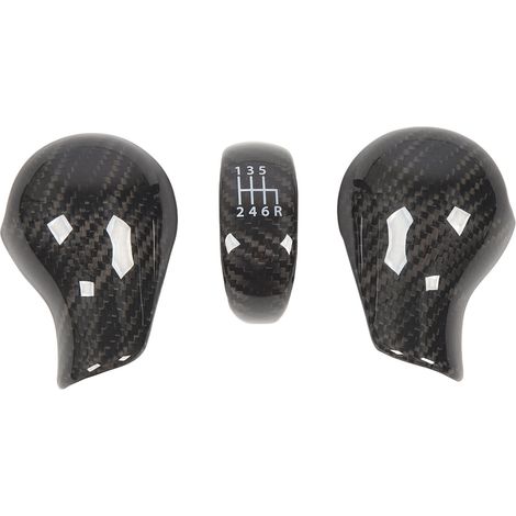 Cubierta de pomo de palanca de cambios de fibra de carbono de 3 piezas FOREHILL para 370Z Z34 2009-2018 (1/5)