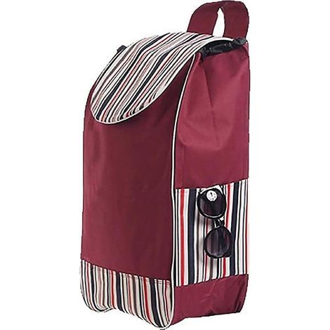 Sacs de courses, sac de rechange pliable et portable, imperméable, en toile Oxford 40 L, pour chariot de courses, sac de rechange réutilisable, 32 x 20 x 10 cm (1/5)