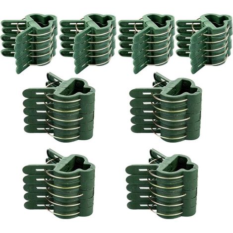 Tomatengarten, 40 Pflanzenclips für Kletterpflanzen, wiederverwendbare Kletterpflanzenstützen für Gewächshausgärtnerei, Stängelclips für Kletterpflanzen und Orchideen