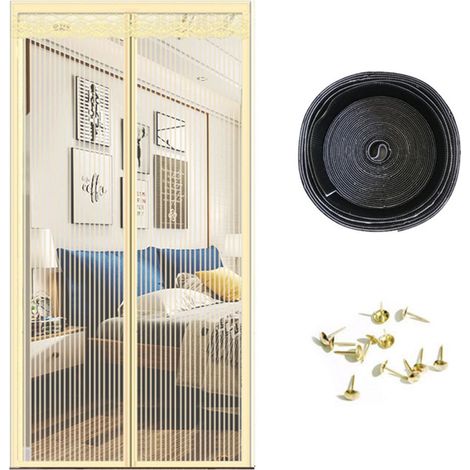Moustiquaire magnétique pour porte, rideau moustiquaire magnétique, moustiquaire de porte adaptée aux animaux, moustiquaire magnétique pour porte, filet de porte
