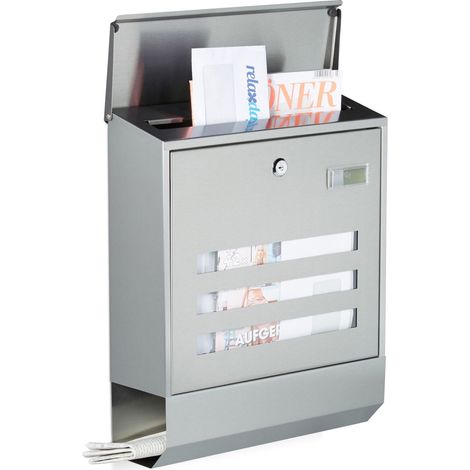 Briefkasten aus edelstahl