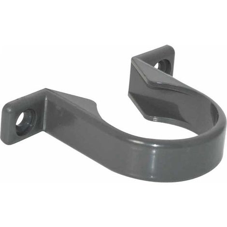 WS34G FloPlast Solvent Weld Waste Pipe Clip 32mm Grey ABS (1/2)
