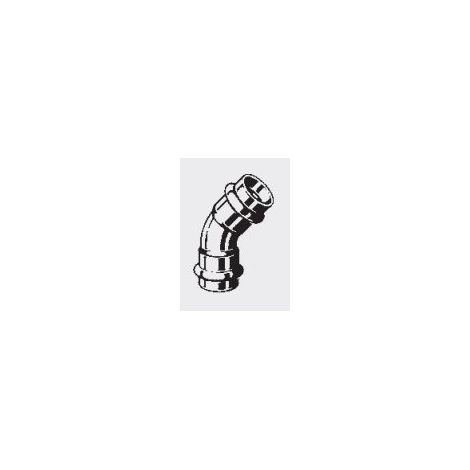 Raccord Viega 45° elbow fitting connessione pressata guarnizione FKM