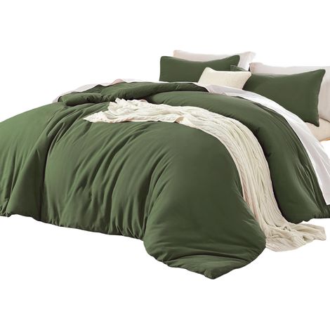 Completo Letto Copripiumino 135x200 e Federa 80x80cm Verde (1/5)