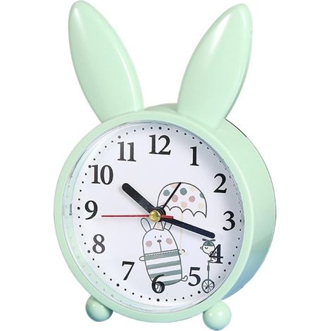 Réveil Mignon Dessin animé Lapin Chambre Chevet décoration Simple (1/5)