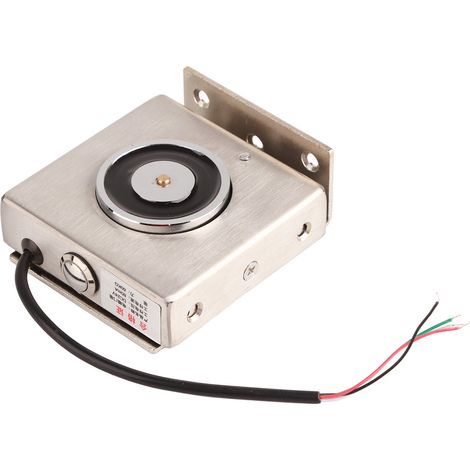 Support magnétique de porte coupe-feu à ventouse, force de maintien de 500 N, montage au sol, installation simple, alimentation 24 V CC (1/5)